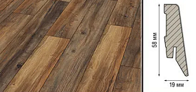 Плинтус МДФ Kronotex Ktex1 D 3570 2400x58x19 мм, 1 м.п.